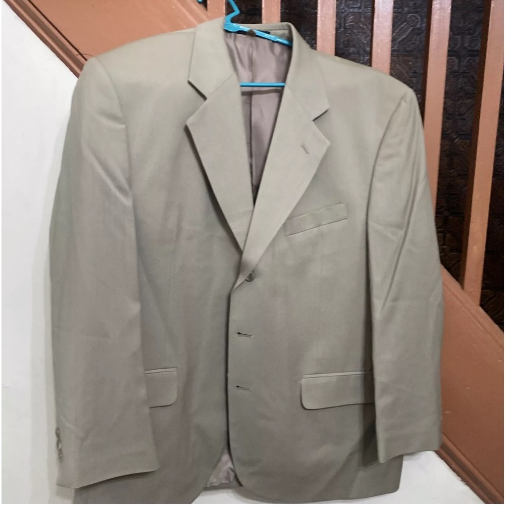 Men's 100% Pure New Wool By Woolmark Savile Row Blazer XL